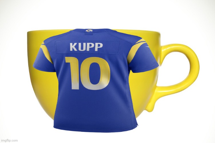 Kupp | image tagged in cup,cooper kupp,nfl | made w/ Imgflip meme maker