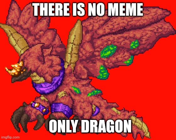 There is no meme | THERE IS NO MEME; ONLY DRAGON | image tagged in only dragon | made w/ Imgflip meme maker