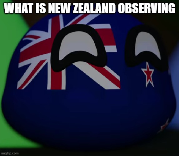 New Zealand | WHAT IS NEW ZEALAND OBSERVING | image tagged in new zealand | made w/ Imgflip meme maker