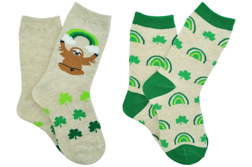 High Quality Sloth St. Patrick’s Day socks Blank Meme Template
