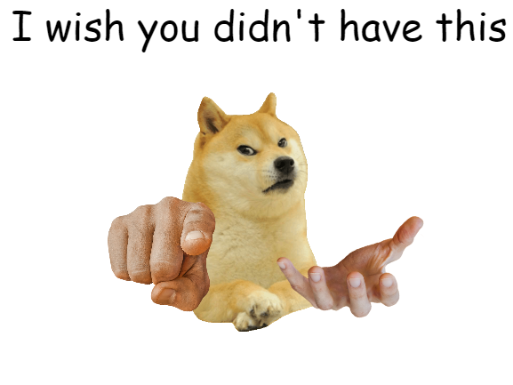 High Quality Doge Not Give Blank Meme Template