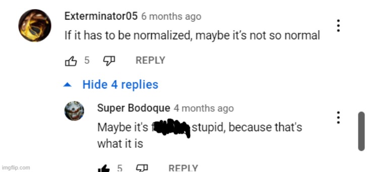 This was a comment on the Pokimane wants to normalize guys wearing girl clothin | image tagged in lgbtq | made w/ Imgflip meme maker