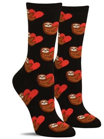 Sloth Valentine’s Day socks Blank Meme Template