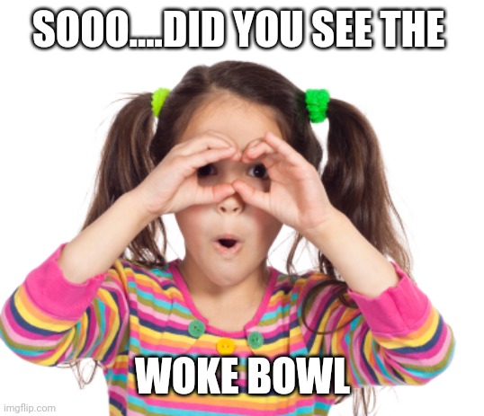 SOOO....DID YOU SEE THE; WOKE BOWL | image tagged in funny memes | made w/ Imgflip meme maker