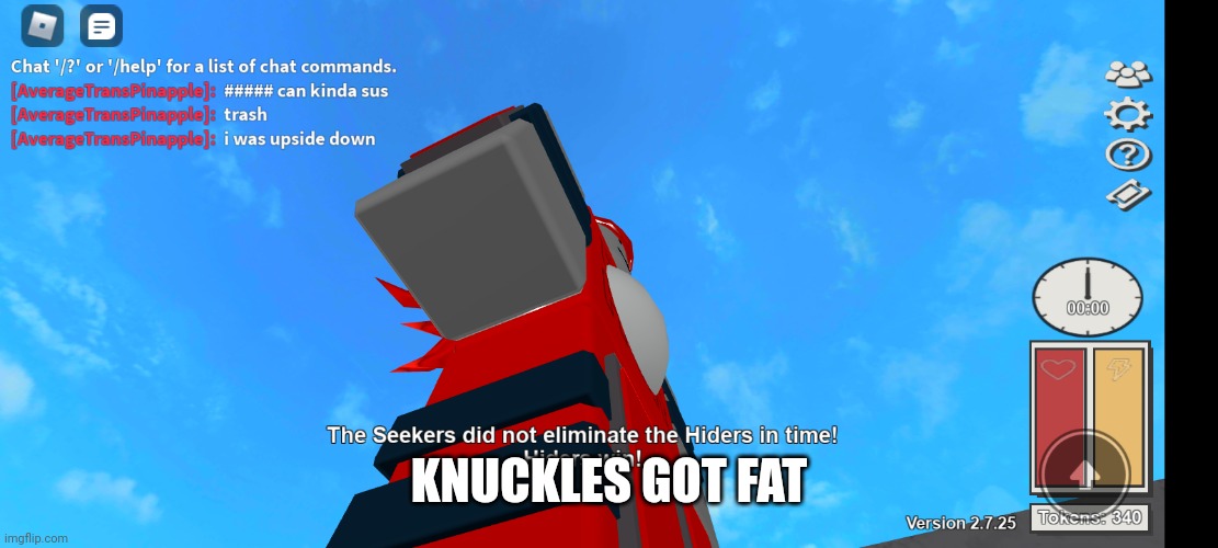 S | KNUCKLES GOT FAT | image tagged in d | made w/ Imgflip meme maker