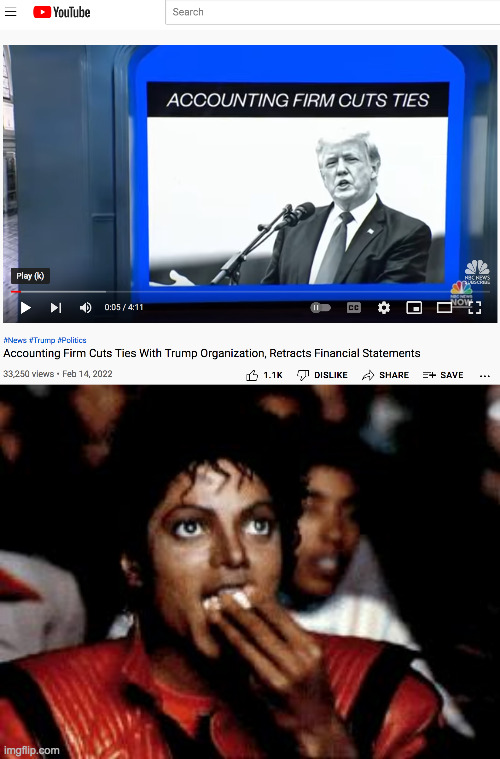 Here we go. | image tagged in michael jackson eating popcorn,memes,financial shenanigans,trump | made w/ Imgflip meme maker