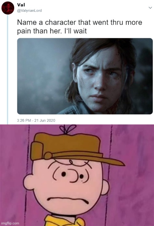 Good grief | image tagged in name one character who went through more pain than her | made w/ Imgflip meme maker
