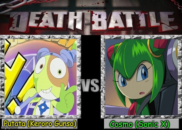 Who Will Win? | Putata (Keroro Gunso); Cosmo (Sonic X) | image tagged in death battle,sonic x,anime,death battle template | made w/ Imgflip meme maker
