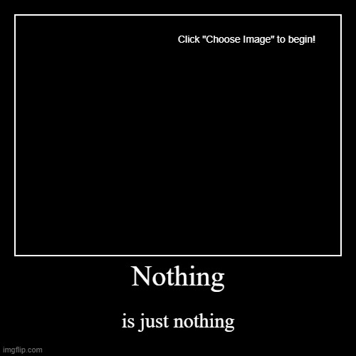 Is just nothing | Nothing | is just nothing | image tagged in funny,demotivationals,wow look nothing | made w/ Imgflip demotivational maker