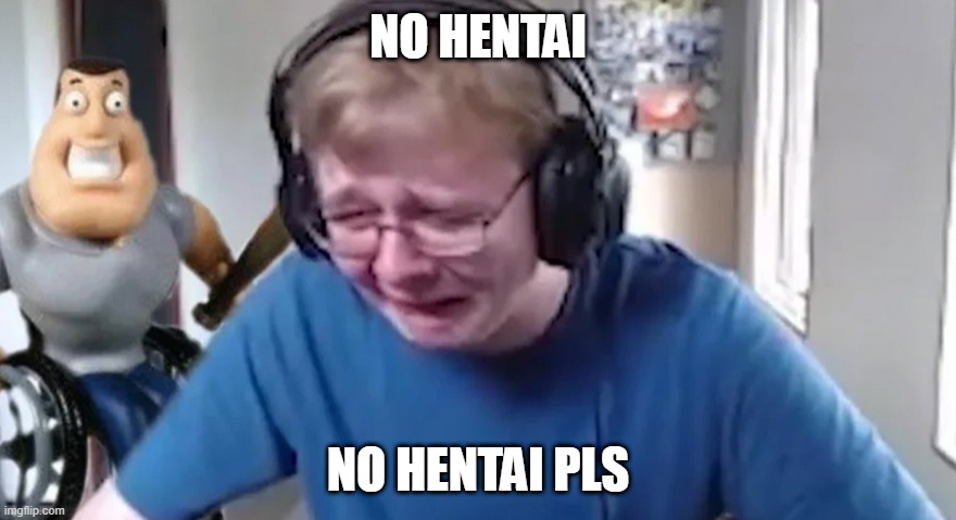Crying Carson | NO HENTAI; NO HENTAI PLS | image tagged in crying carson | made w/ Imgflip meme maker