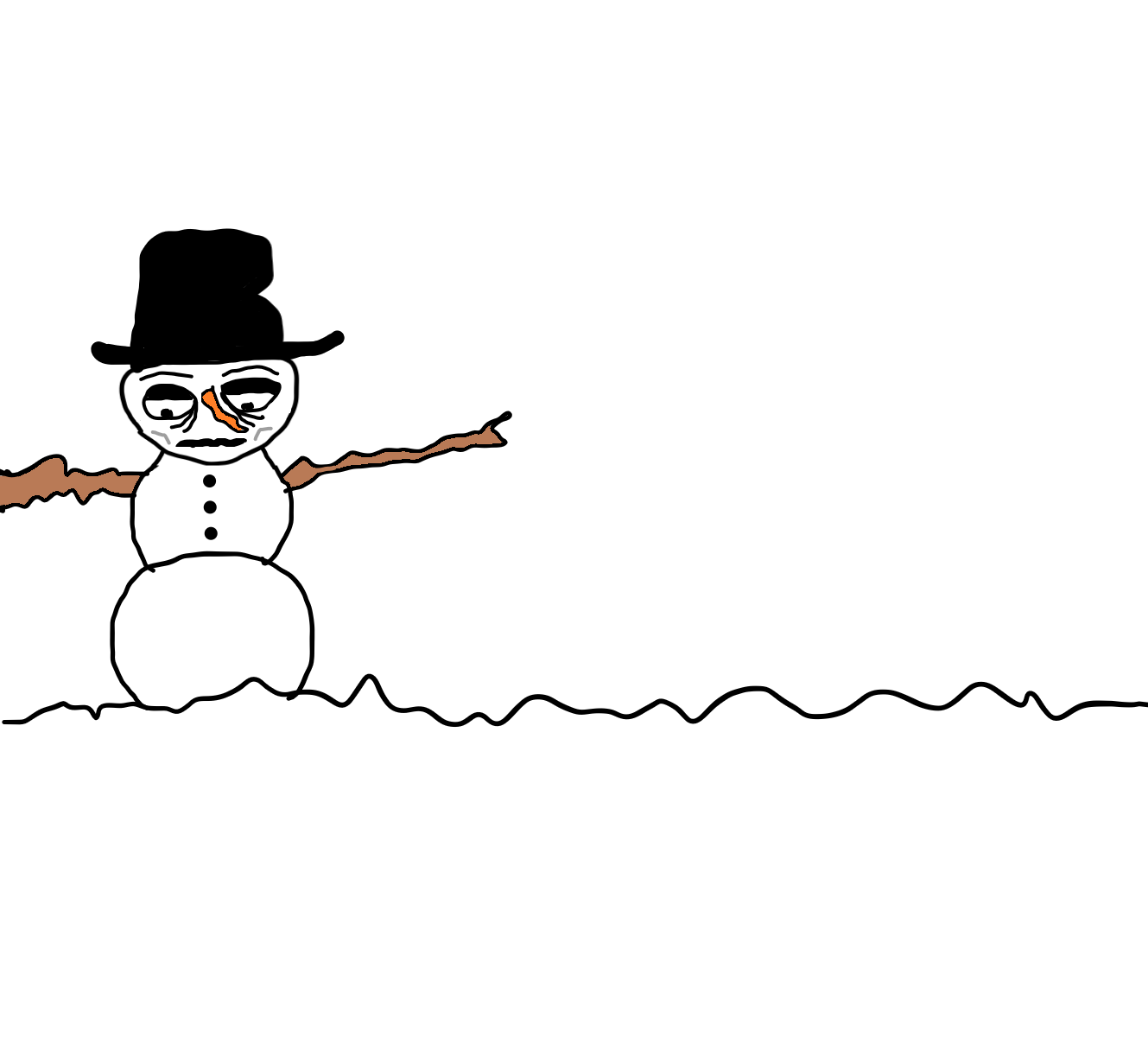 High Quality Depressed Snowman Blank Meme Template