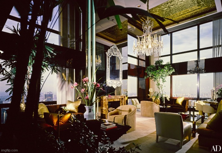 this was trumps apartment in 85 when wallstreet was at a boom and trump was in the stock exchange | made w/ Imgflip meme maker