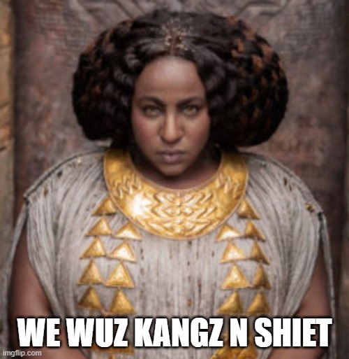We wuz kangz | WE WUZ KANGZ N SHIET | image tagged in lord of the rings,crap,special kind of stupid | made w/ Imgflip meme maker