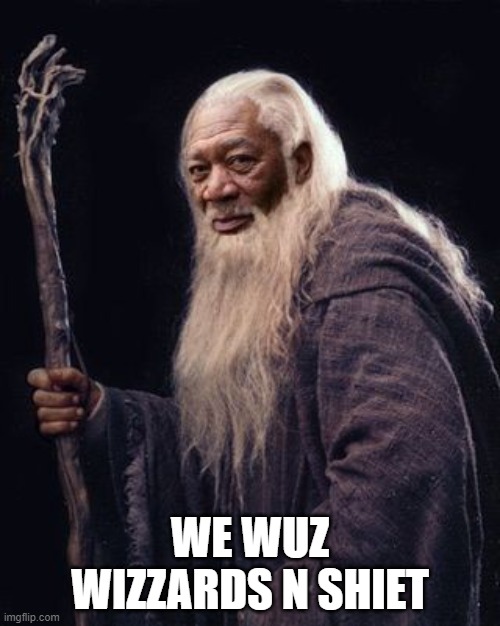 Rings of power | WE WUZ WIZZARDS N SHIET | image tagged in sad,lord of the rings,human stupidity | made w/ Imgflip meme maker