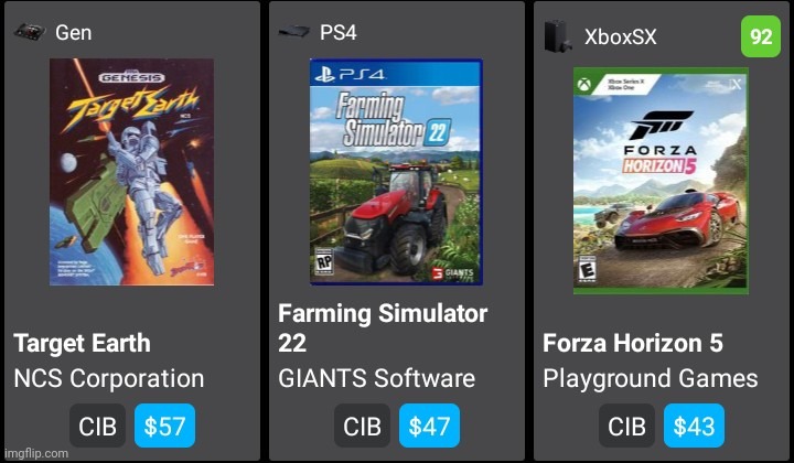 My top 3 most expensive games from my 100+ collection i have a lot of games with not much value | image tagged in game collection,sega,playstation,forza horizon 5 | made w/ Imgflip meme maker
