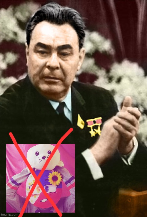 Leonid Brezhnev Clapping | image tagged in leonid brezhnev clapping | made w/ Imgflip meme maker