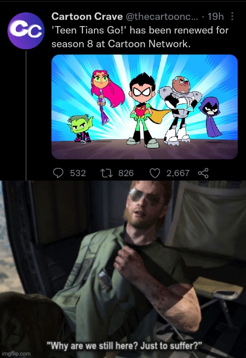 -sighs | image tagged in why are we still here just to suffer,teen titans go,funny | made w/ Imgflip meme maker