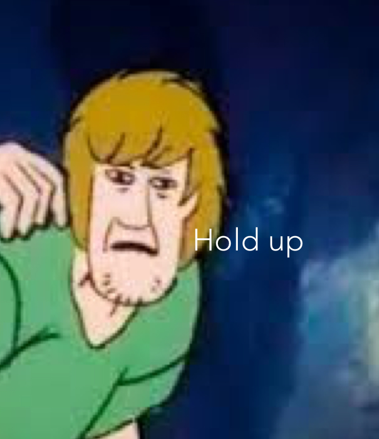 Shaggy Hold up Blank Meme Template