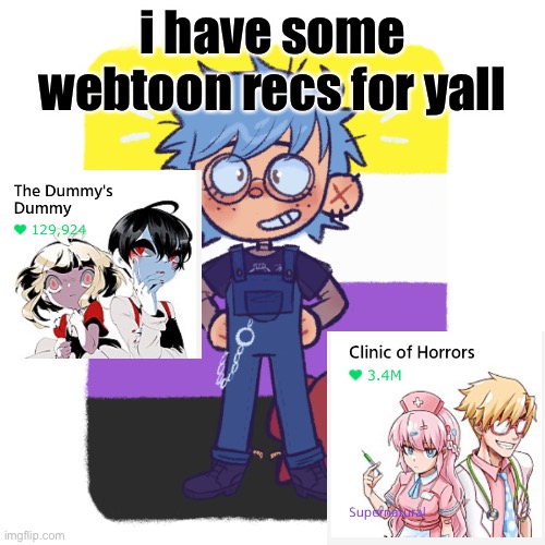 cooper is sus | i have some webtoon recs for yall | image tagged in cooper is sus | made w/ Imgflip meme maker