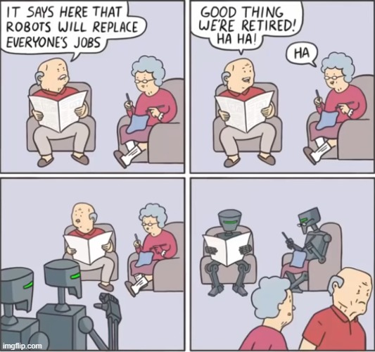 image tagged in comics,robots | made w/ Imgflip meme maker