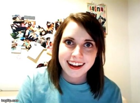 image tagged in memes,overly attached girlfriend | made w/ Imgflip meme maker