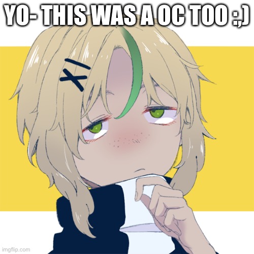 a | YO- THIS WAS A OC TOO :,) | image tagged in some_bored_kids_oc _ l m f a o | made w/ Imgflip meme maker