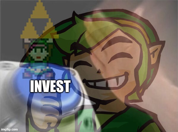 Link invest | image tagged in link invest | made w/ Imgflip meme maker