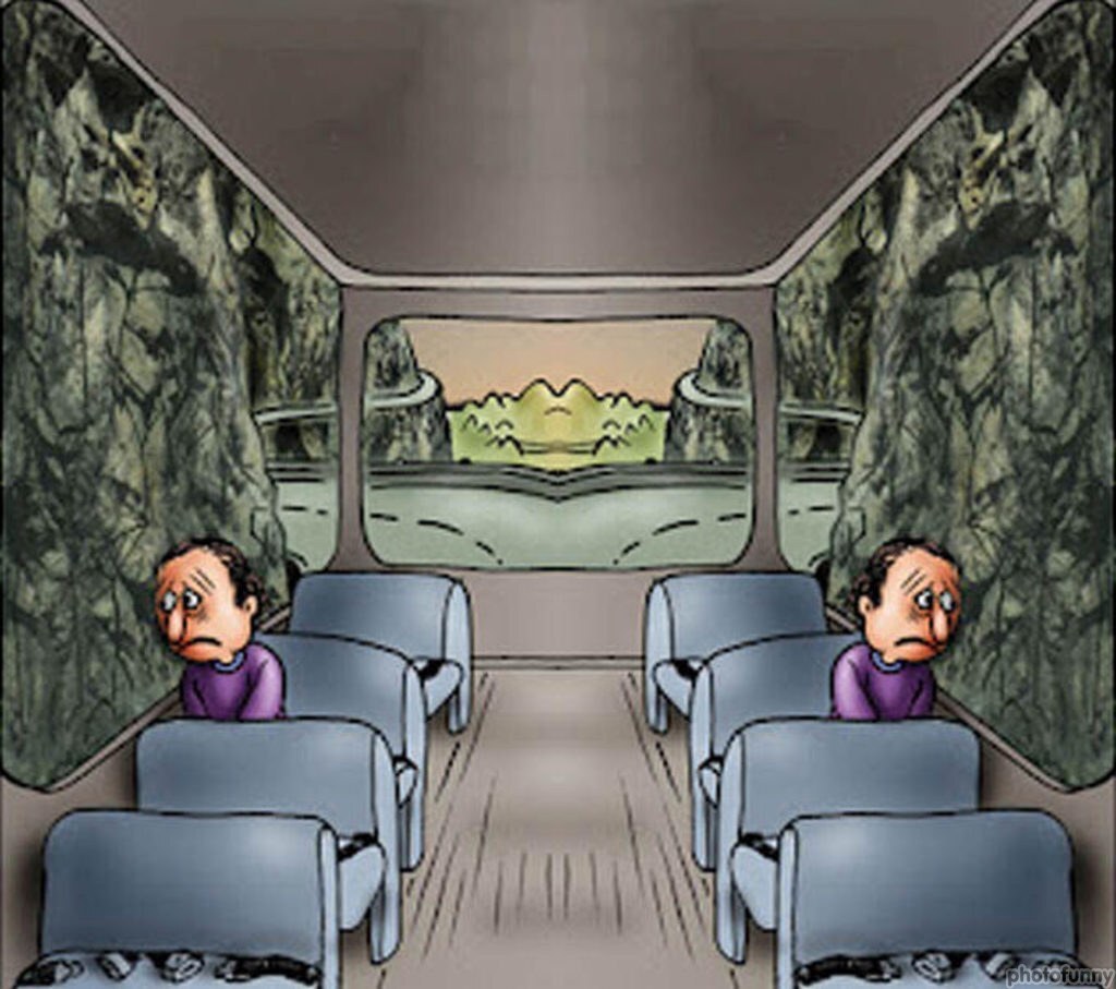 Two sad people on a bus Blank Meme Template