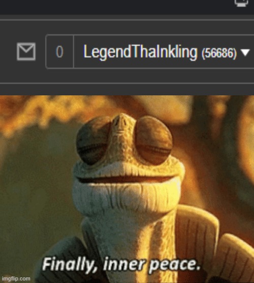 I CLEARED MY NOTIFICATIONS | image tagged in finally inner peace | made w/ Imgflip meme maker