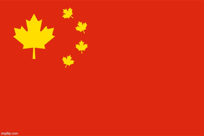 Trudeau introduces new flag of Canada | image tagged in canada,justin trudeau,the dictator,tyranny,truckers,freedom | made w/ Imgflip meme maker