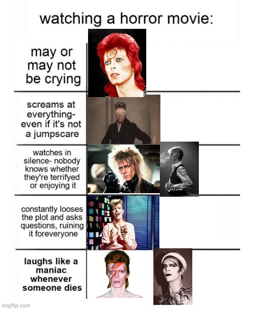 idk just another random bowie meme | image tagged in david bowie | made w/ Imgflip meme maker