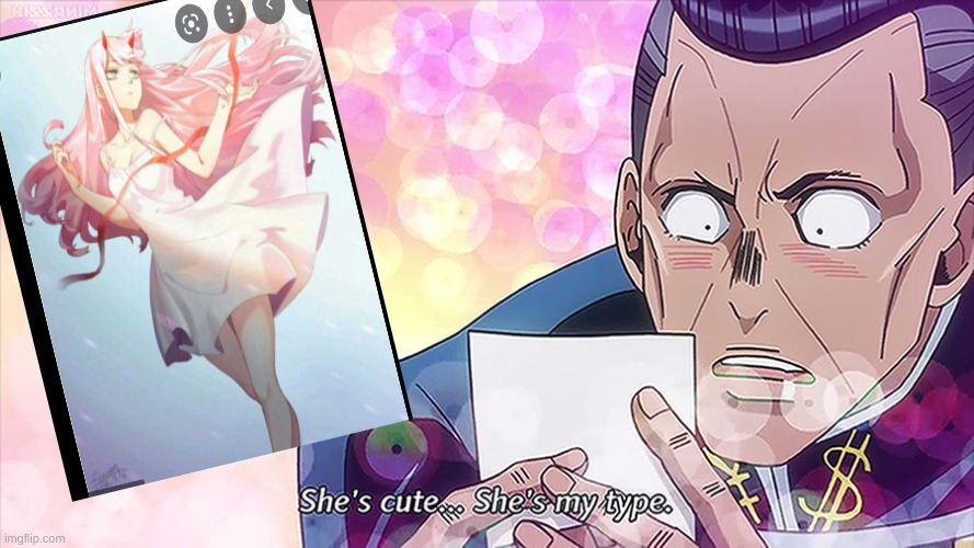 aw | image tagged in she's cute she's my type anime | made w/ Imgflip meme maker