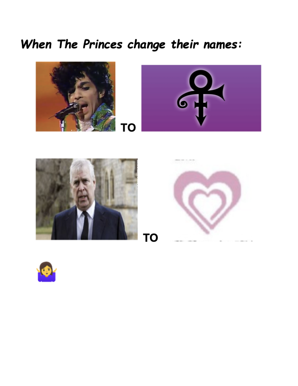 When Princes change their namesWhen Prince Blank Meme Template