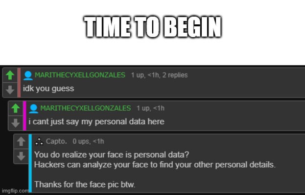HAHAHAHAHA | TIME TO BEGIN | made w/ Imgflip meme maker