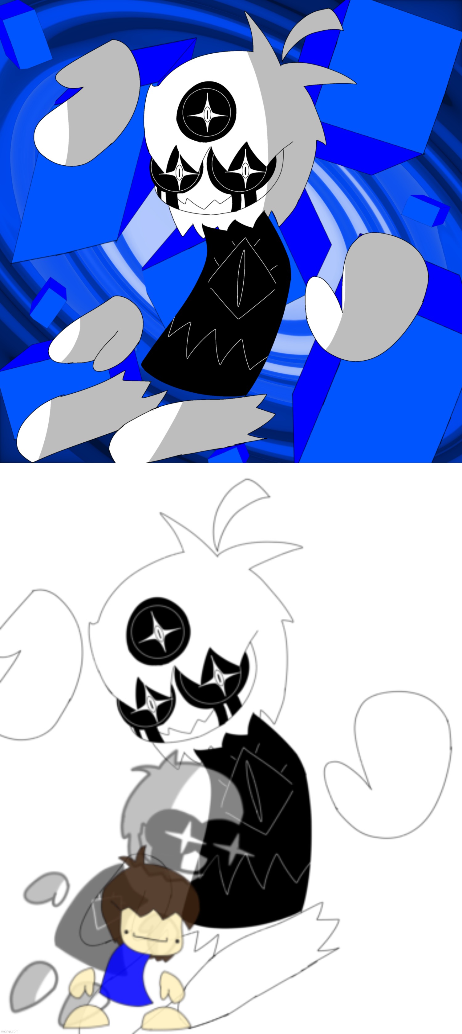 Finally finished 1nev1table S1n (D1 final form). time to finish the other Dans | made w/ Imgflip meme maker