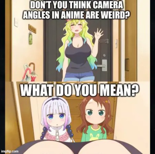 Camera Angles | image tagged in camera angles,bouncing boobs | made w/ Imgflip meme maker