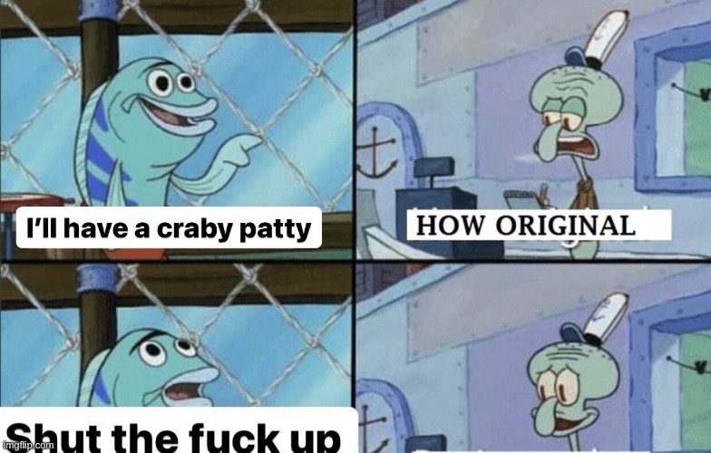 A ' Iloavea meme How I make it a crossover ow ongina Daring loday and  shitpost areviwe Thanks Krusty Krab _No this is Patrick - iFunny Brazil