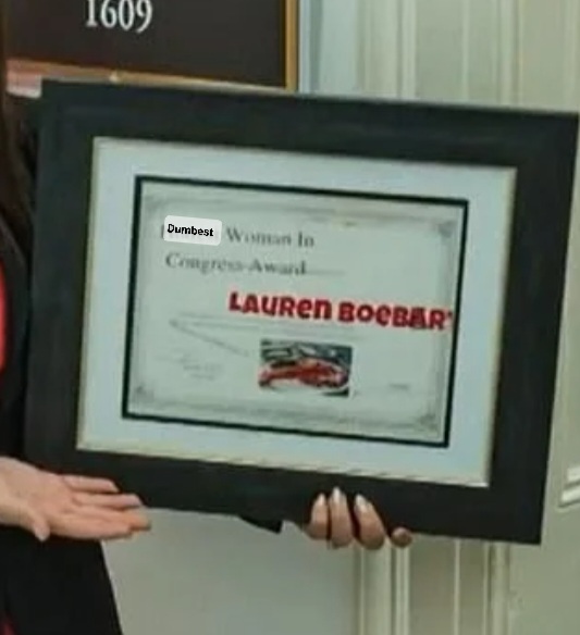 High Quality Lauren boebert award Blank Meme Template