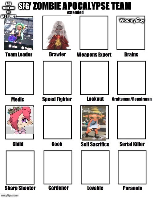 No OC yet, so... | WoomyGuy | made w/ Imgflip meme maker