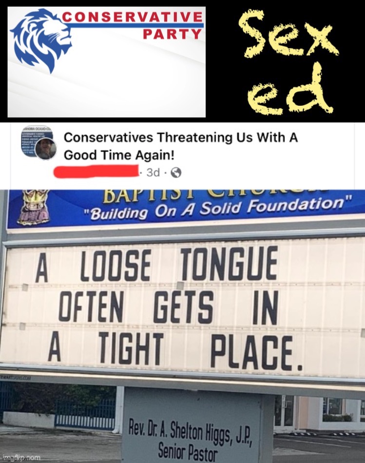 Loose lips sink ships — be a Patriot, abstinence only folks | image tagged in conservative,party,threatening,us,with a,good time | made w/ Imgflip meme maker