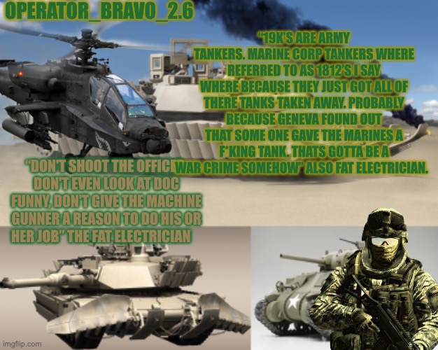 Operater_bravo_2.6 announcement temp alternate variant Blank Meme Template