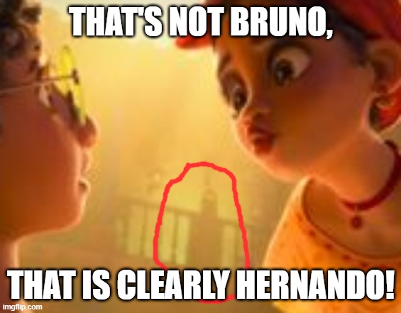 THAT'S NOT BRUNO, THAT IS CLEARLY HERNANDO! | made w/ Imgflip meme maker