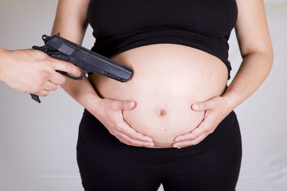 Abortion by gun Blank Meme Template