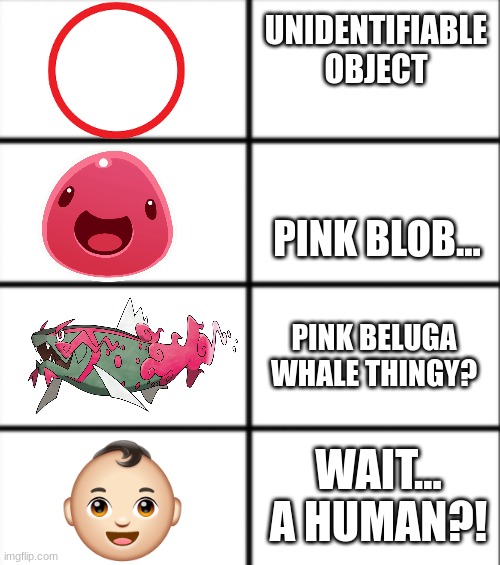 Me Studying Embryos in Science | UNIDENTIFIABLE OBJECT; PINK BLOB... PINK BELUGA WHALE THINGY? WAIT... A HUMAN?! | image tagged in roses are red | made w/ Imgflip meme maker