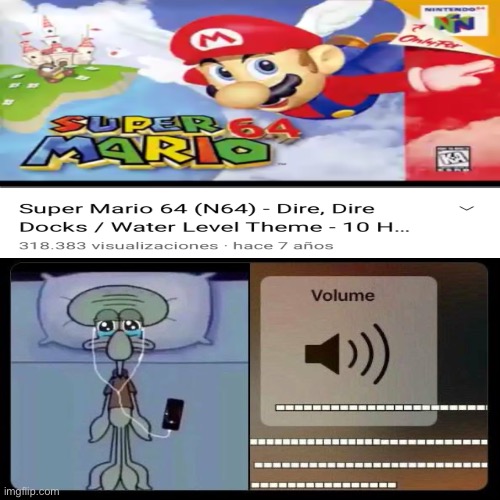 Mario 64 soundtrack | image tagged in super mario 64,nostalgia | made w/ Imgflip meme maker