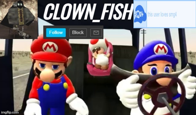 Clown_fishs smg4 announcement template Blank Meme Template