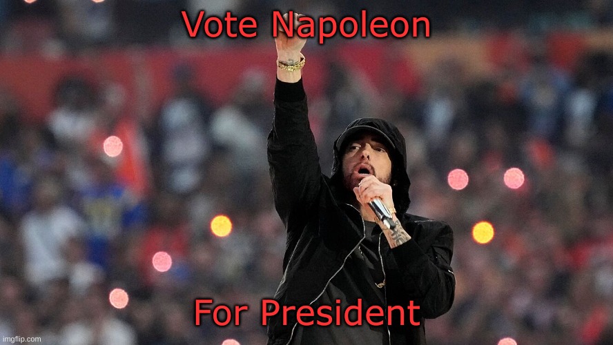 Vote for me | Vote Napoleon; For President | image tagged in vote,napoleon,for,president | made w/ Imgflip meme maker