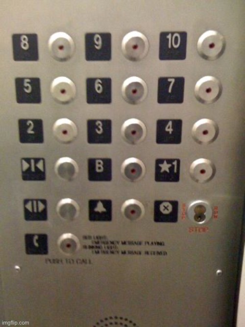 ELEVATOR BUTTONS - Imgflip