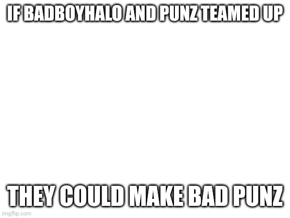 I'm sorry | IF BADBOYHALO AND PUNZ TEAMED UP; THEY COULD MAKE BAD PUNZ | image tagged in badboyhalo,punz,dream smp,puns,pun | made w/ Imgflip meme maker