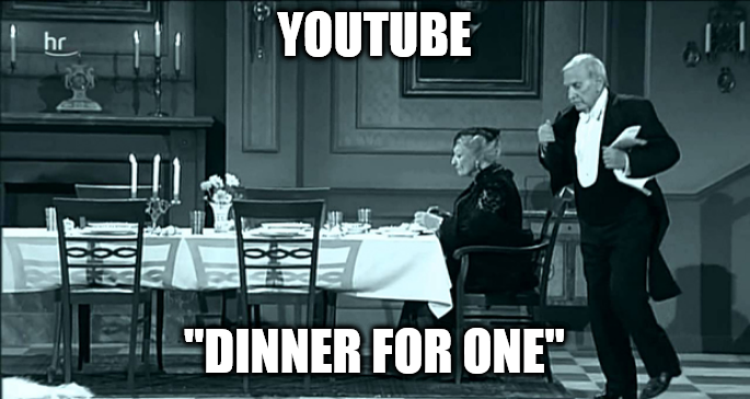 dinner for one Blank Meme Template